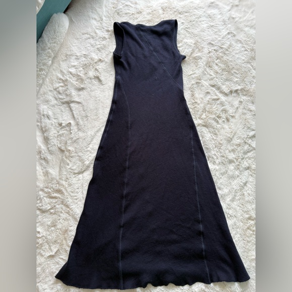 Theory Navy Sleeveless V-Neck Maxi Dress - Picture 7 of 10